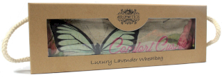 Luxury Lavender Wheat Bag in Gift Box - Butterfly & Roses