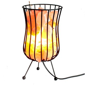 Wholesale Tall Salt Rock Brazier Lamp, Cable, Bulb, Pink Salt - AWGifts Europe - Giftware and Aromatherapy Supplier