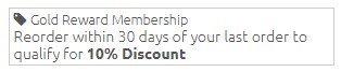 AWGifts - GOLD REWARD MEMBER