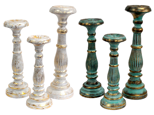 vintage candle stands