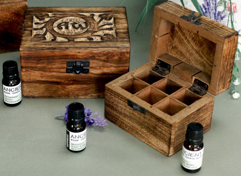 Wholesale wooden aromatherapy oil storage box
