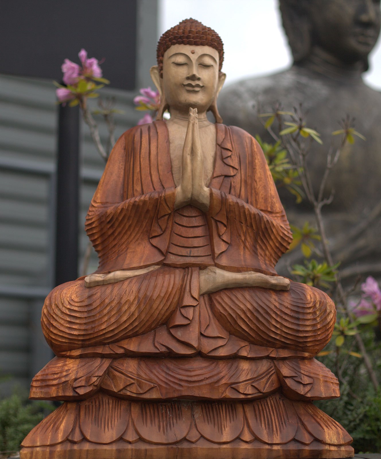 Wholesale Hand Carved Wooden Buddha Statues