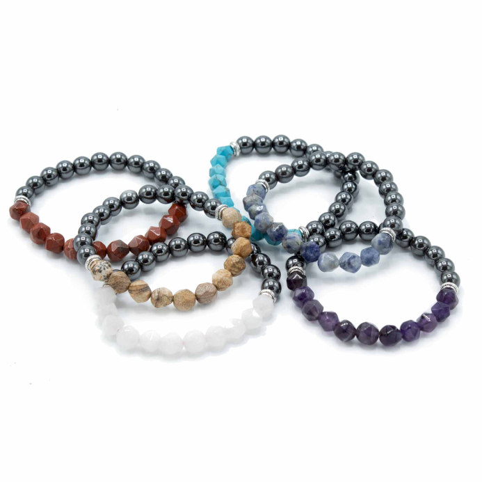 Wholesale Faceted Gemstone Bracelets