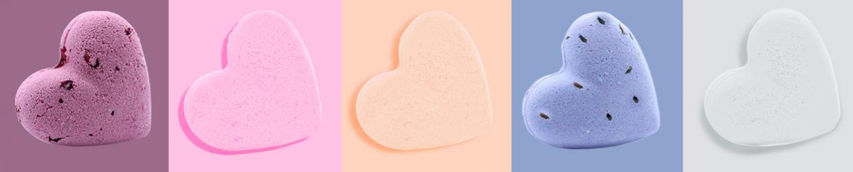 Wholesale Heart-shaped Bath Bombs Europe