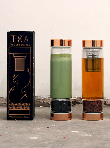 Wholesale Crystal Glass Tea Infuser Bottles
