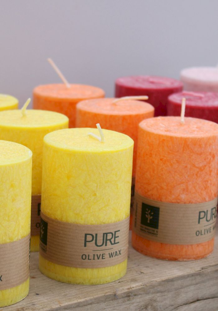 Wholesale Pure Olive Wax Candles 