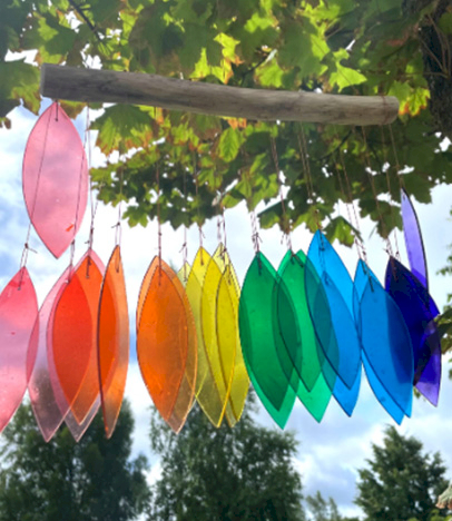 Wholesale Recycled Glass Wind Chimes 