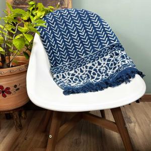 Indian Indigo Throws 