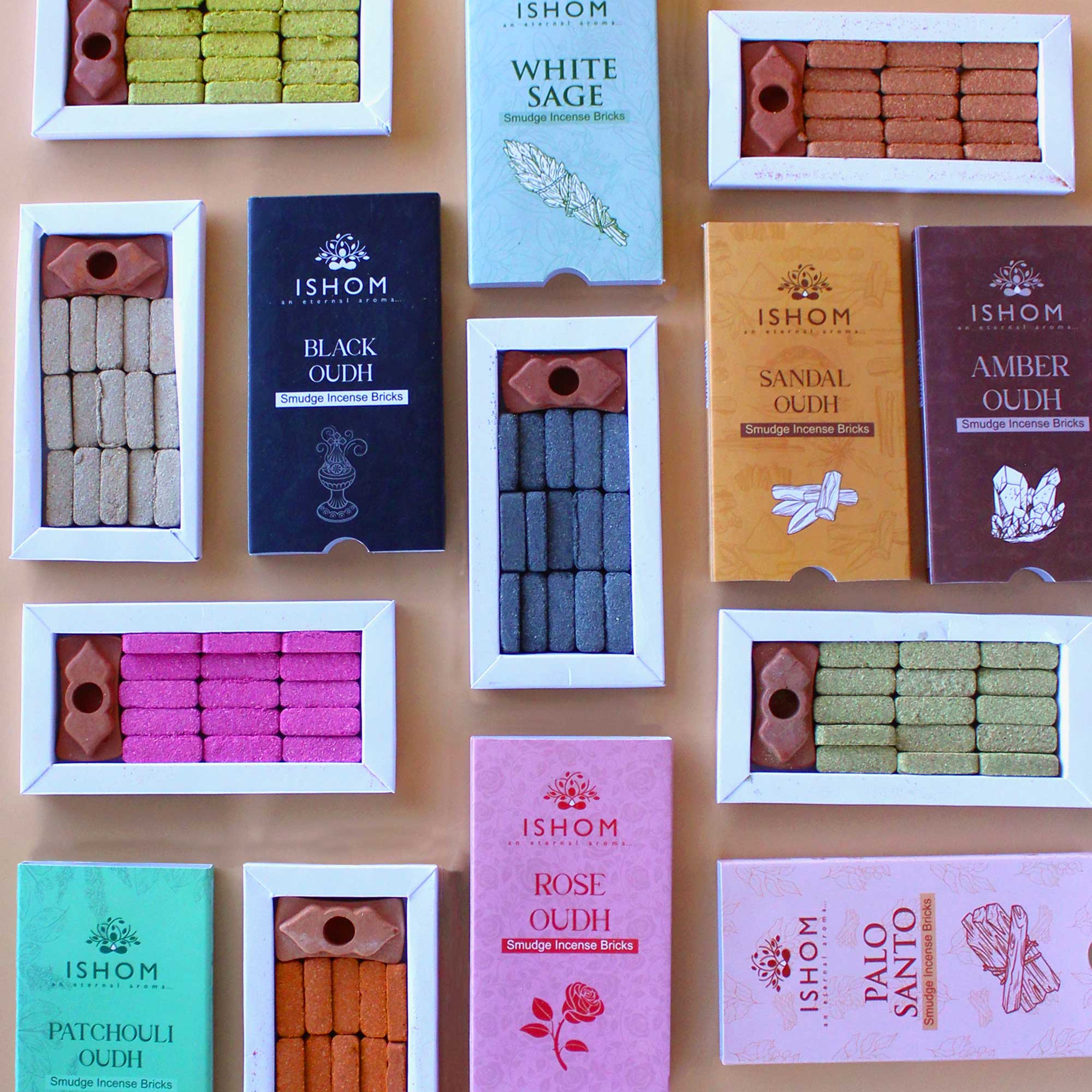 Wholesale Natural Incense Bricks Set