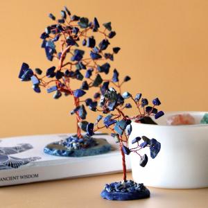 Wholesale Sodalite Gemstone Tree with Agate Base