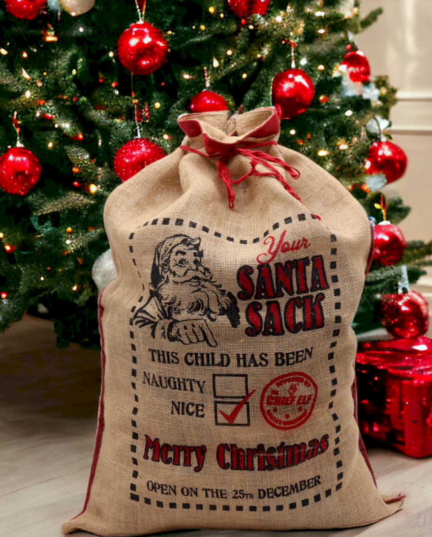 Wholesale jute christmas santa sacks