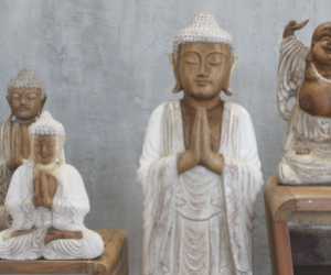 Hand Carved Wooden Buddha Statues