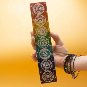 Soapstone Seven Chakra Incense Holder