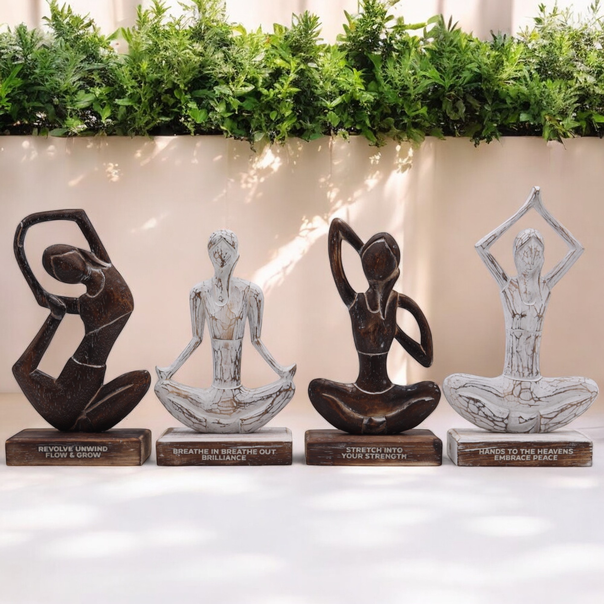 Wholesale Wooden Yoga Lady