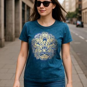 Wholesale Stonewashed Nomad Sari T-Shirts