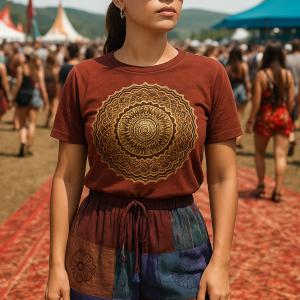 Wholesale Stonewashed Nomad Sari T-Shirts