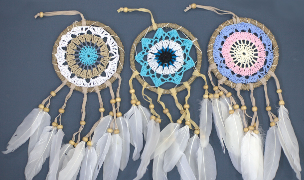 Wholesale Pastel Macrame Dream Catchers