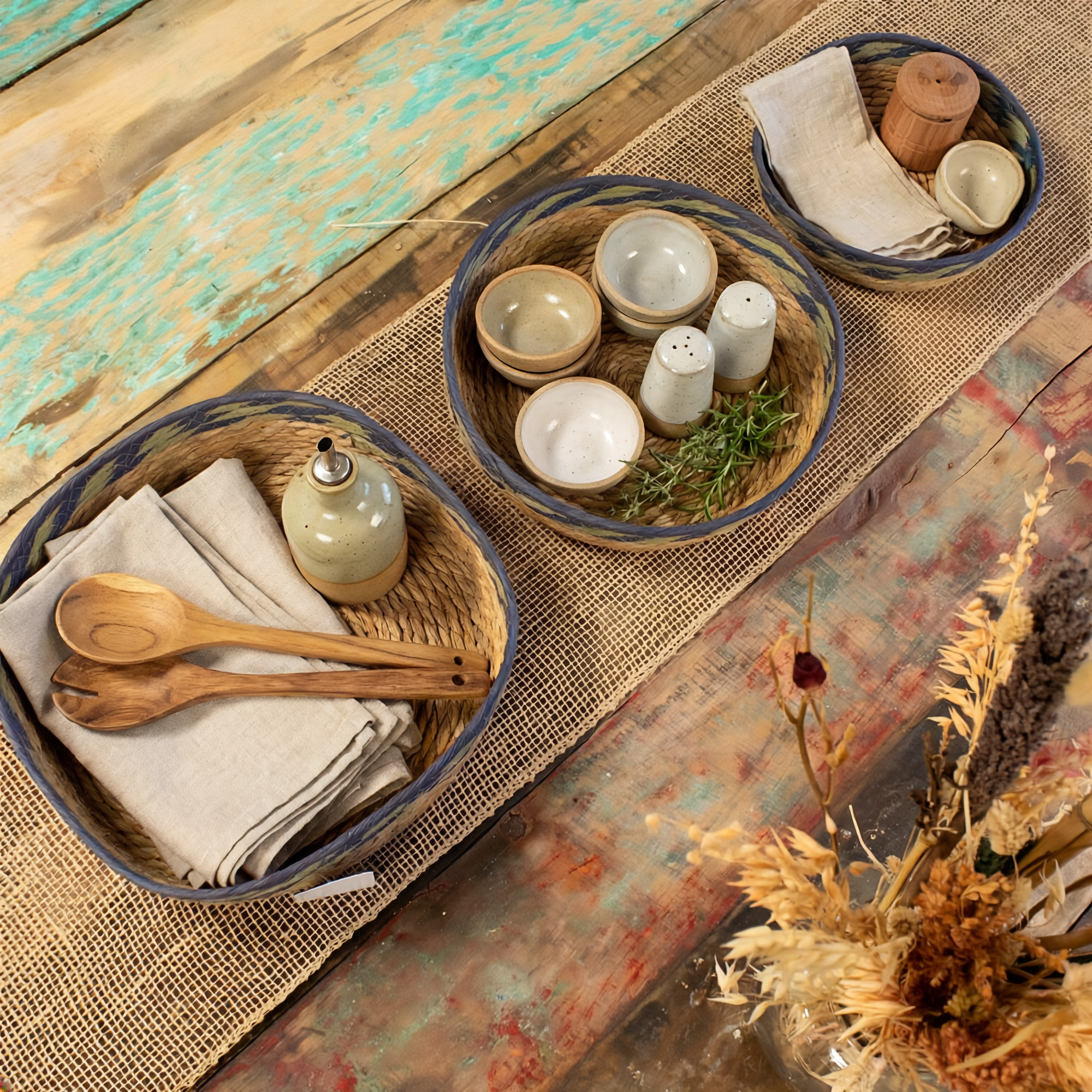 natural storage baskets​