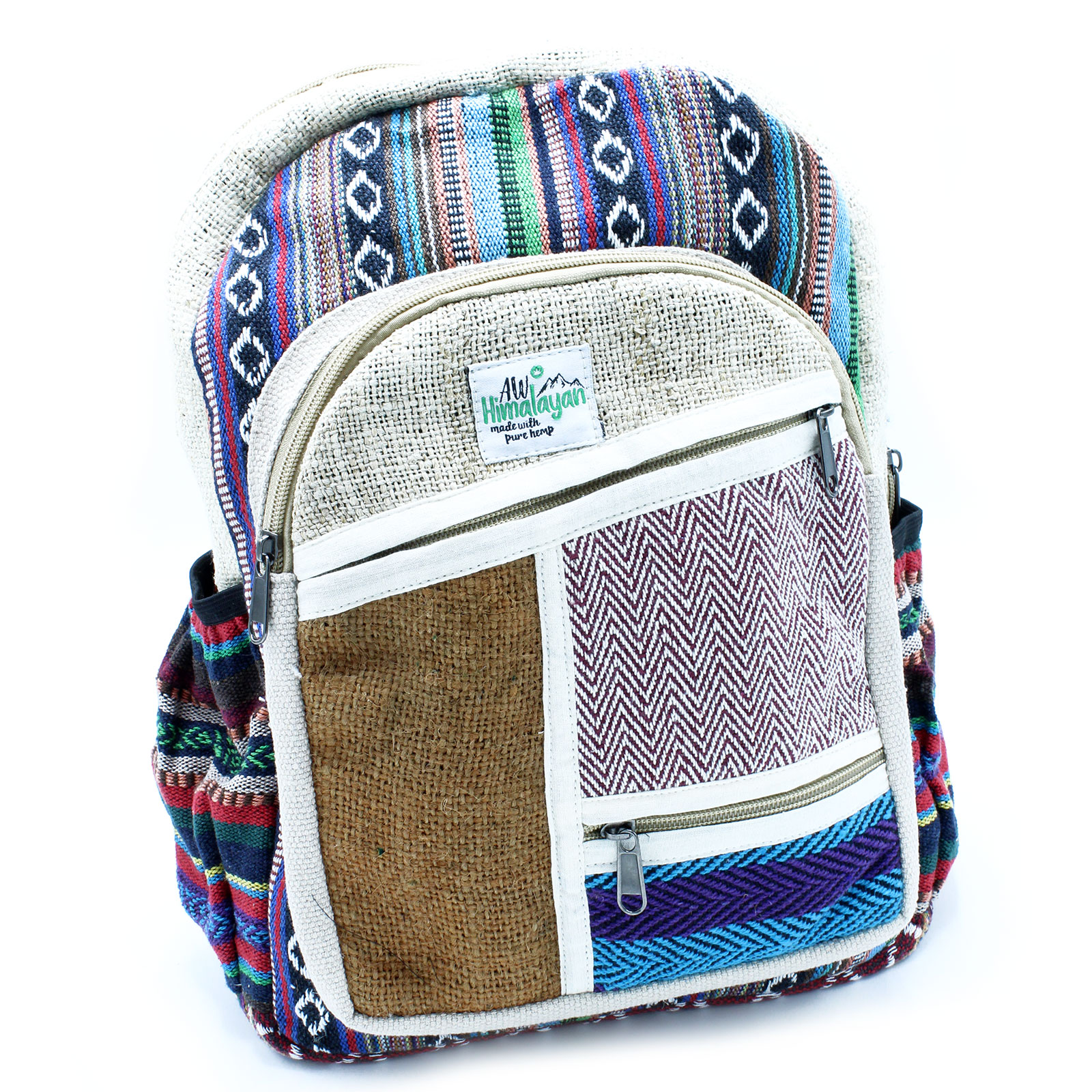 A Great Product Off White Suman Handicraft Himalyan Hemp Laptop Bag Backpack// Traveller Bag