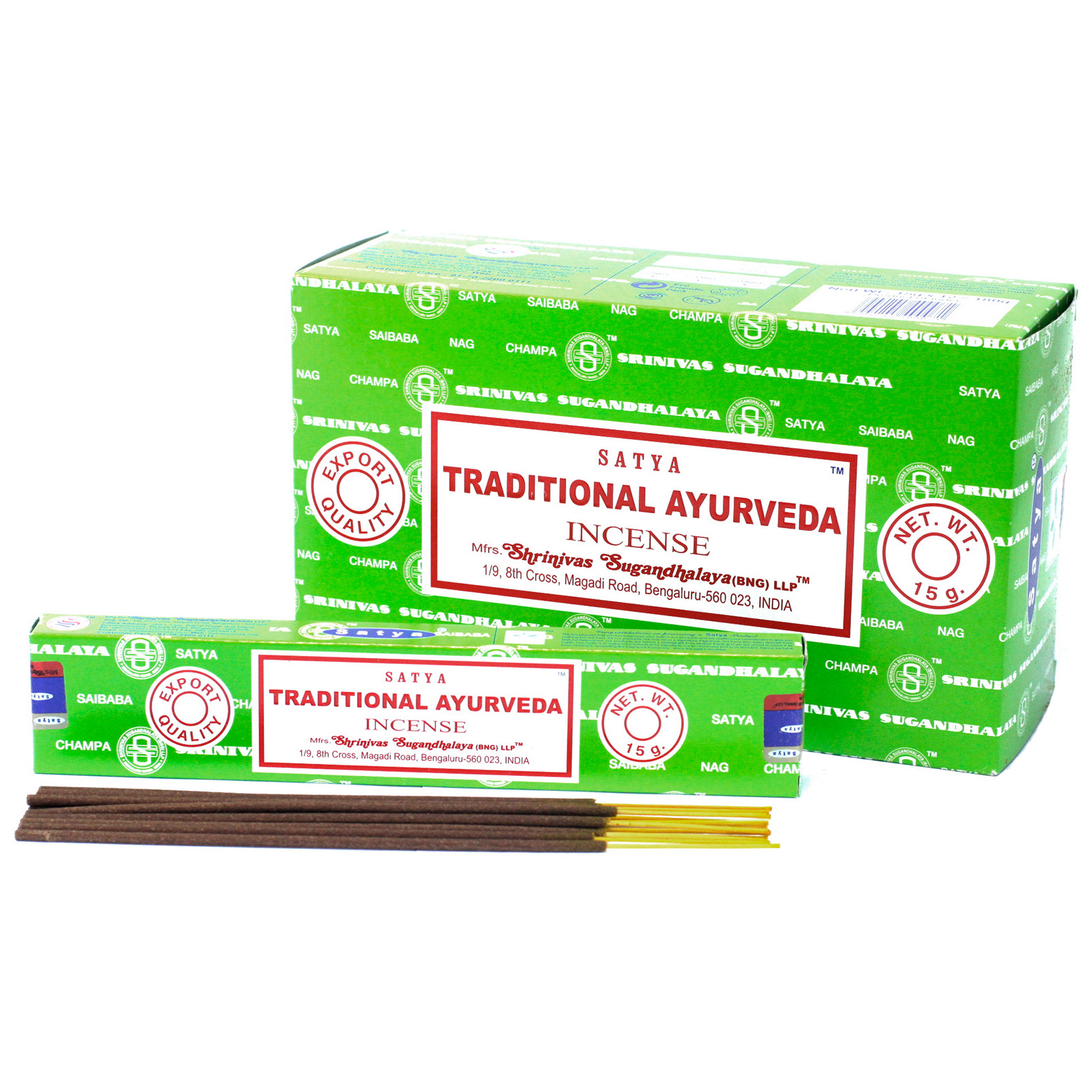 Wholesale Satya Incense 15gm Tr.Ayurveda AWGifts Europe Giftware and Aromatherapy Supplier